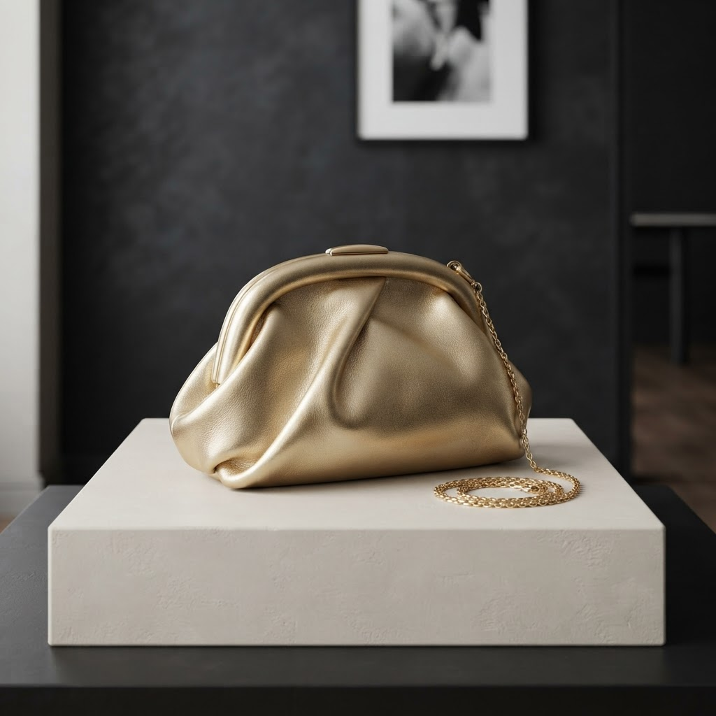 Metallic Evening Pouch, Evening Bags