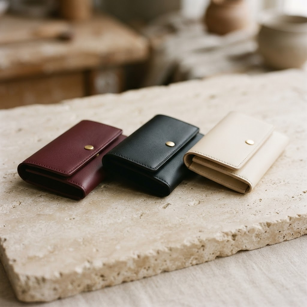 Upcoming leather wallet collection
